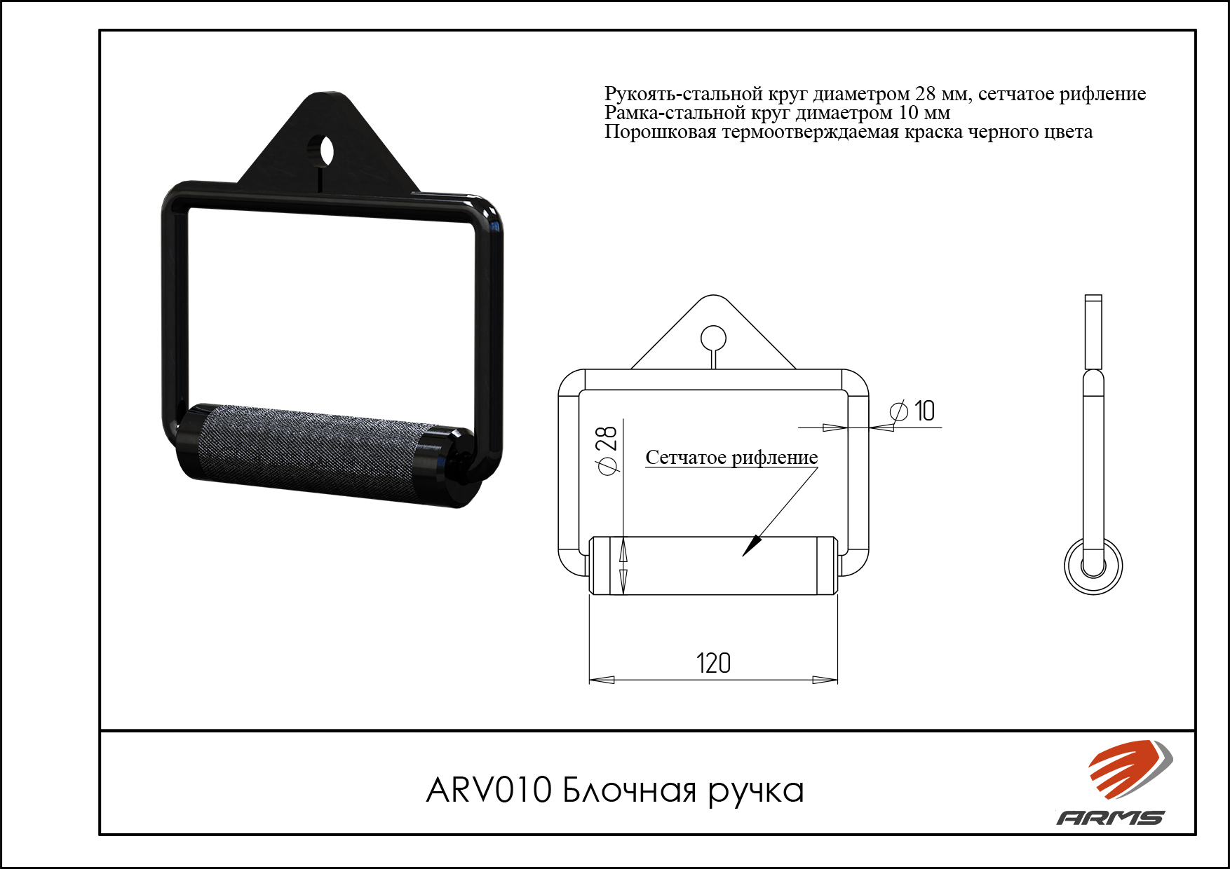 Блочная ручка