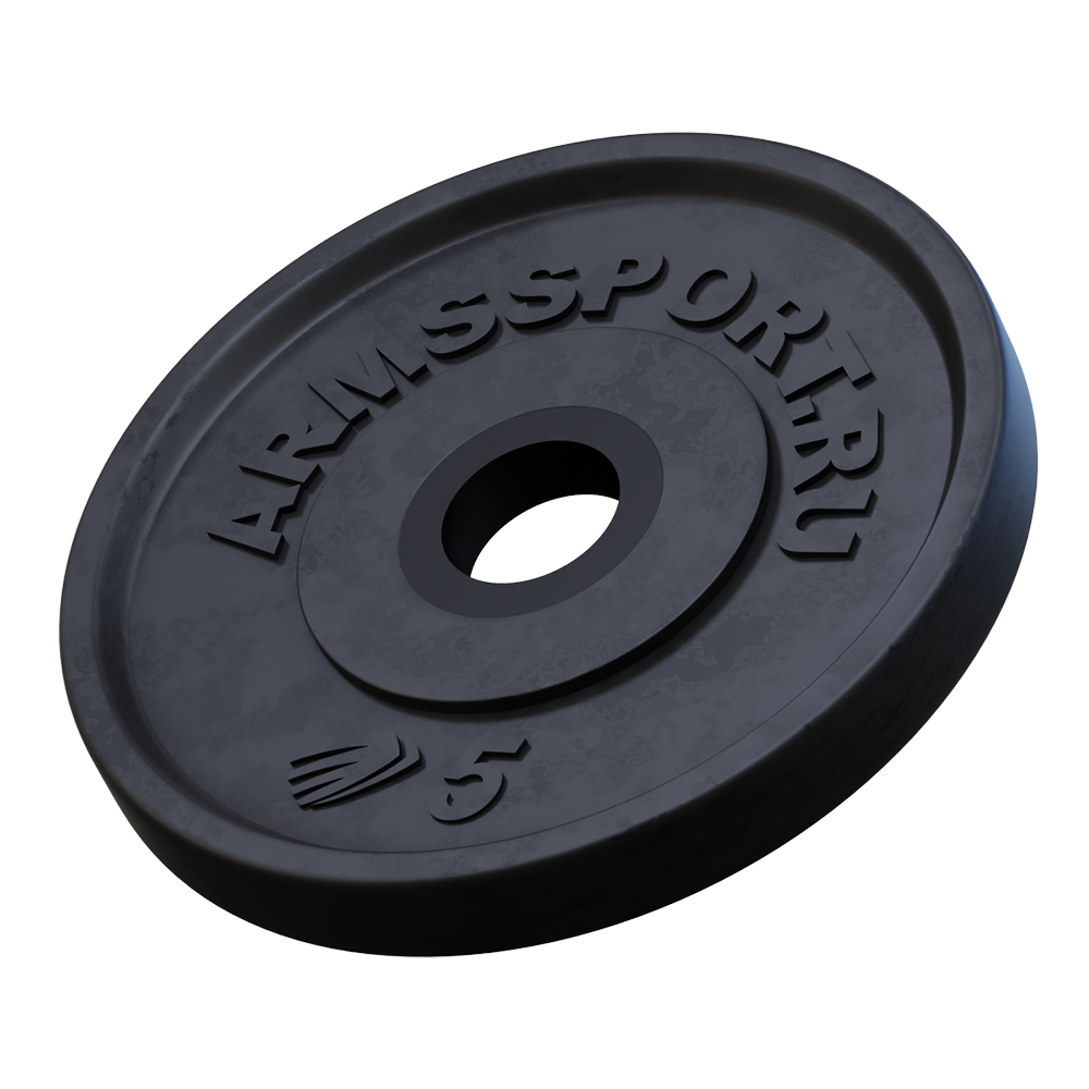 Диск Олимпийский ARMSsport 5 кг Barbell ЕВРО-КЛАССИК