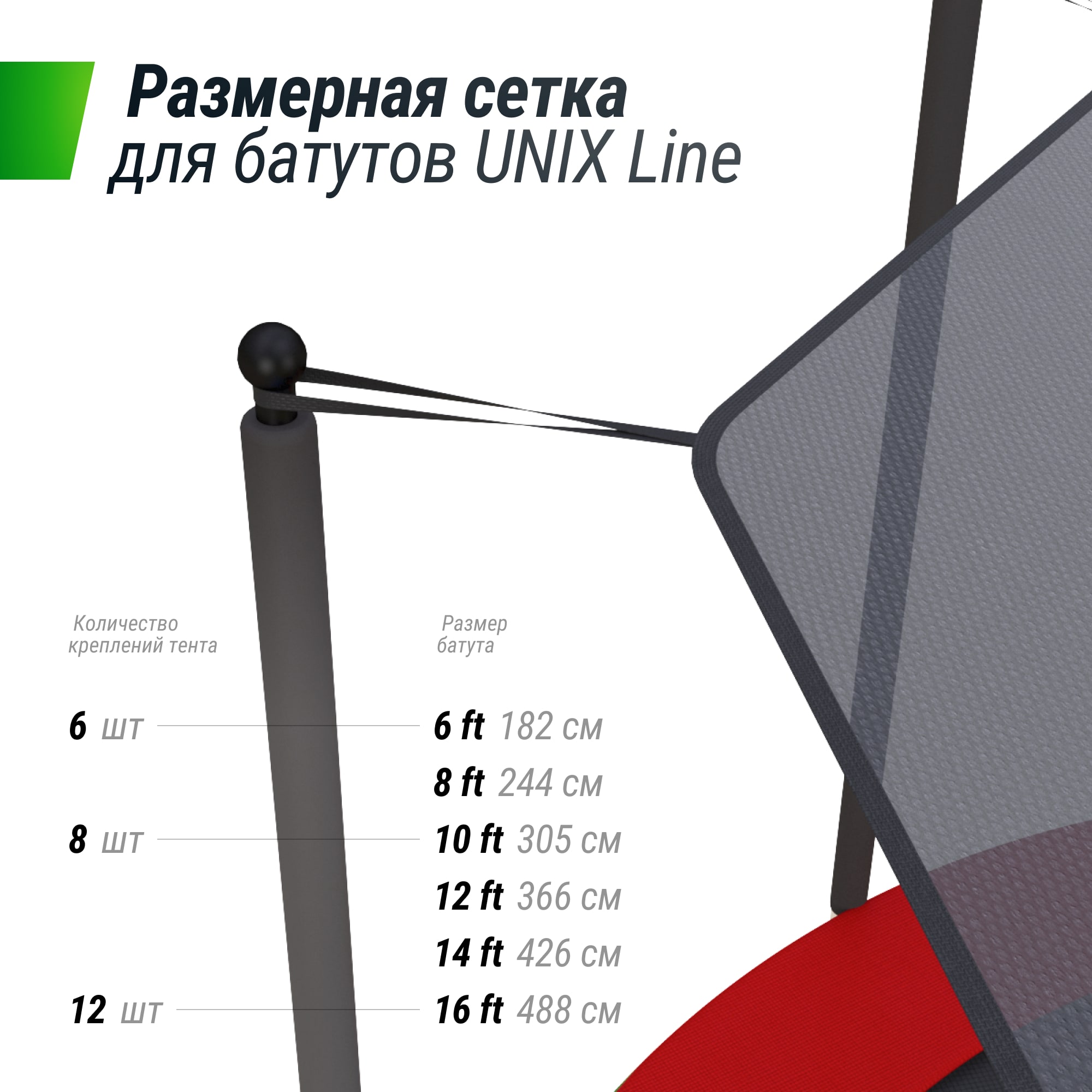 Солнцезащитный тент UNIX Line 14 ft (426 см)