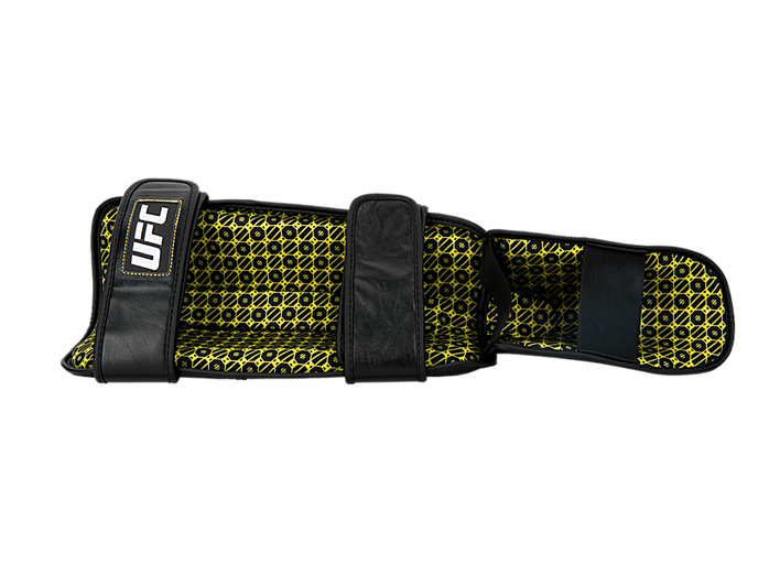 UFC Защита голени на липучках, черная - L/XL