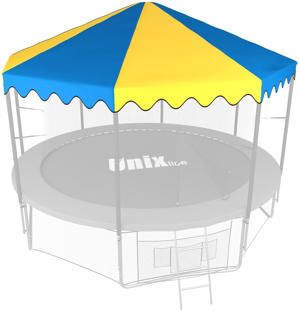Крыша для батута UNIX Line 10 ft (305 см) синий, жёлтый