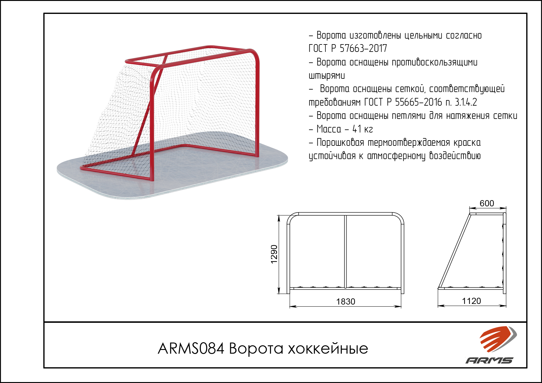 Ворота хоккейные