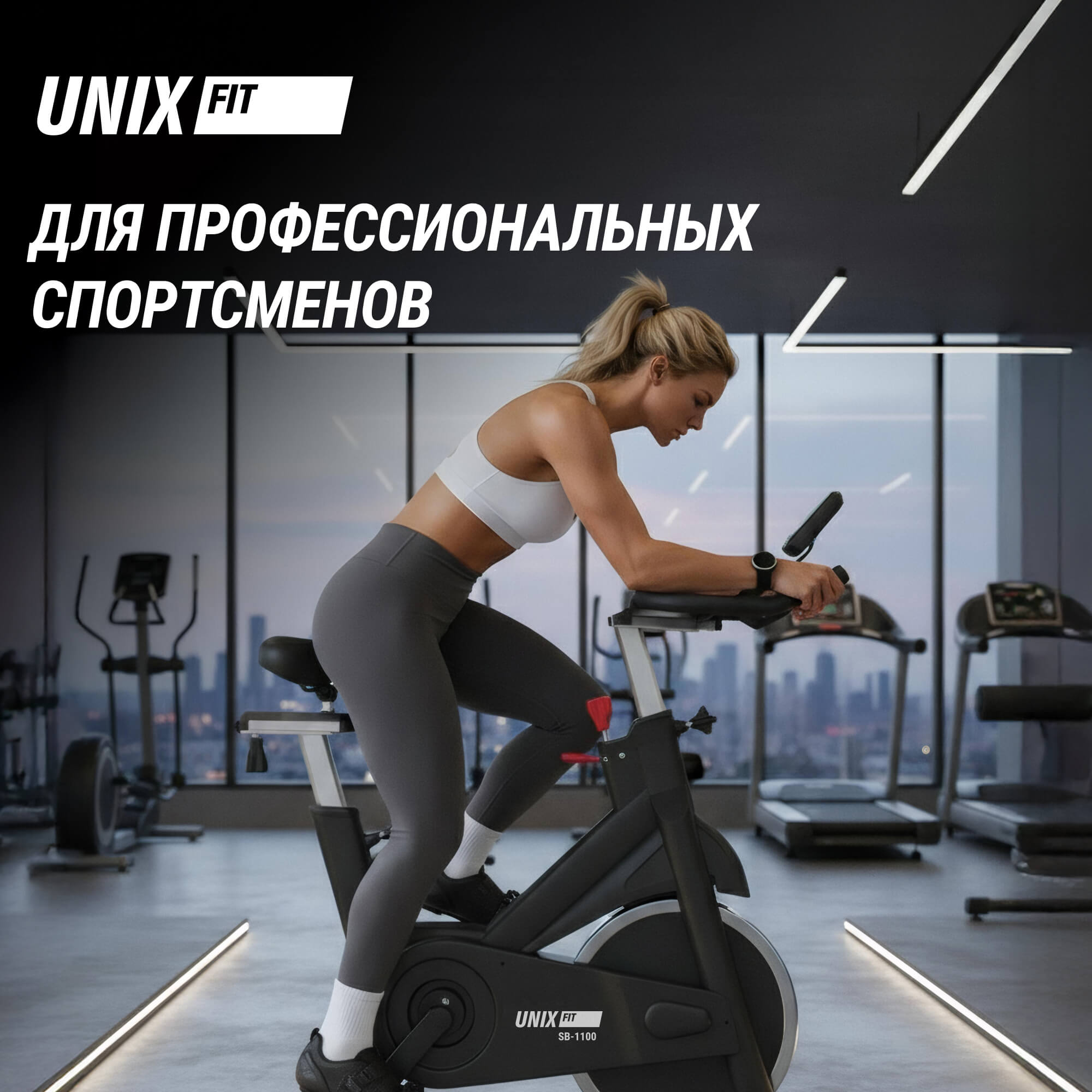 Велотренажер Спин-байк UNIX Fit SB-1100 PRO